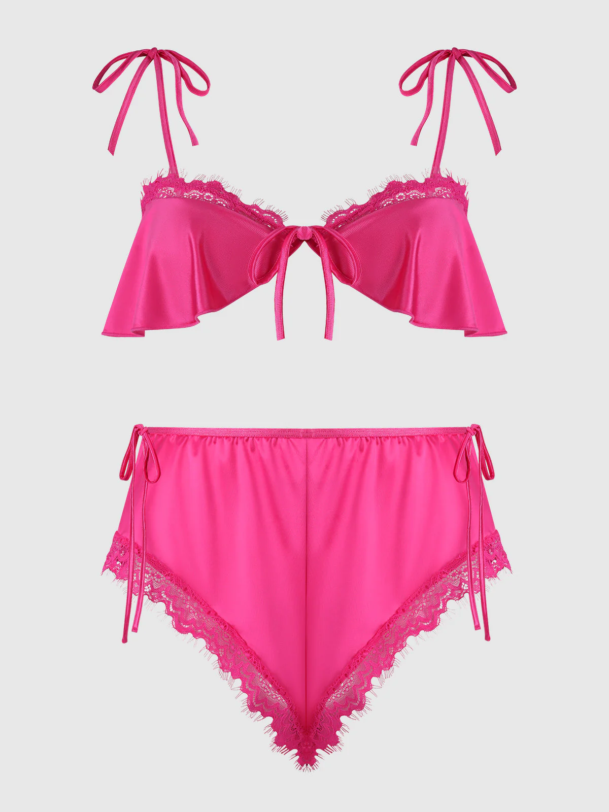 Neev Lace  & Oilslick Drop Off Flounce Top & Panty - Image 9