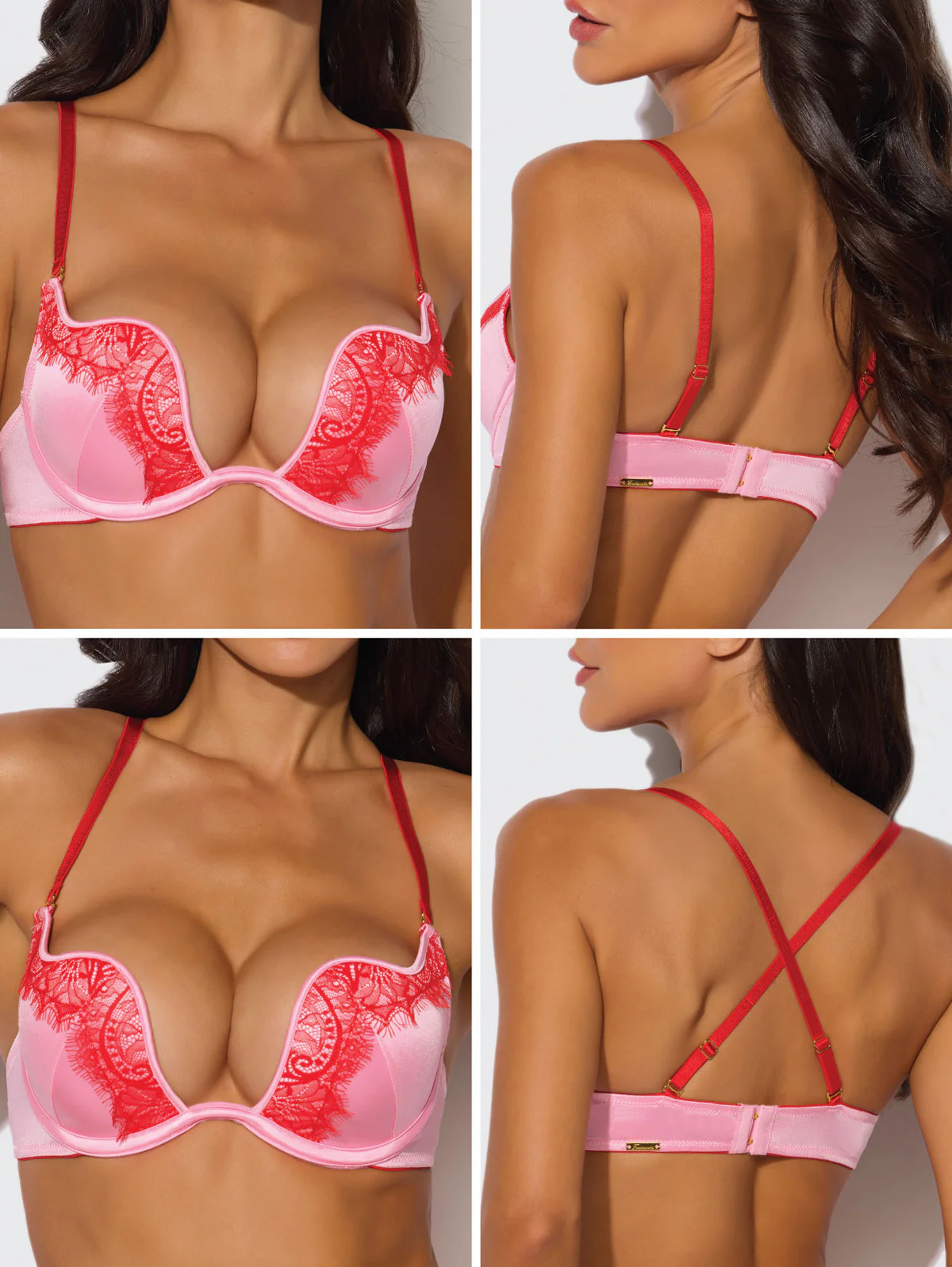 Starlette Liquid Satin & Lace Balconette Bra - Image 4